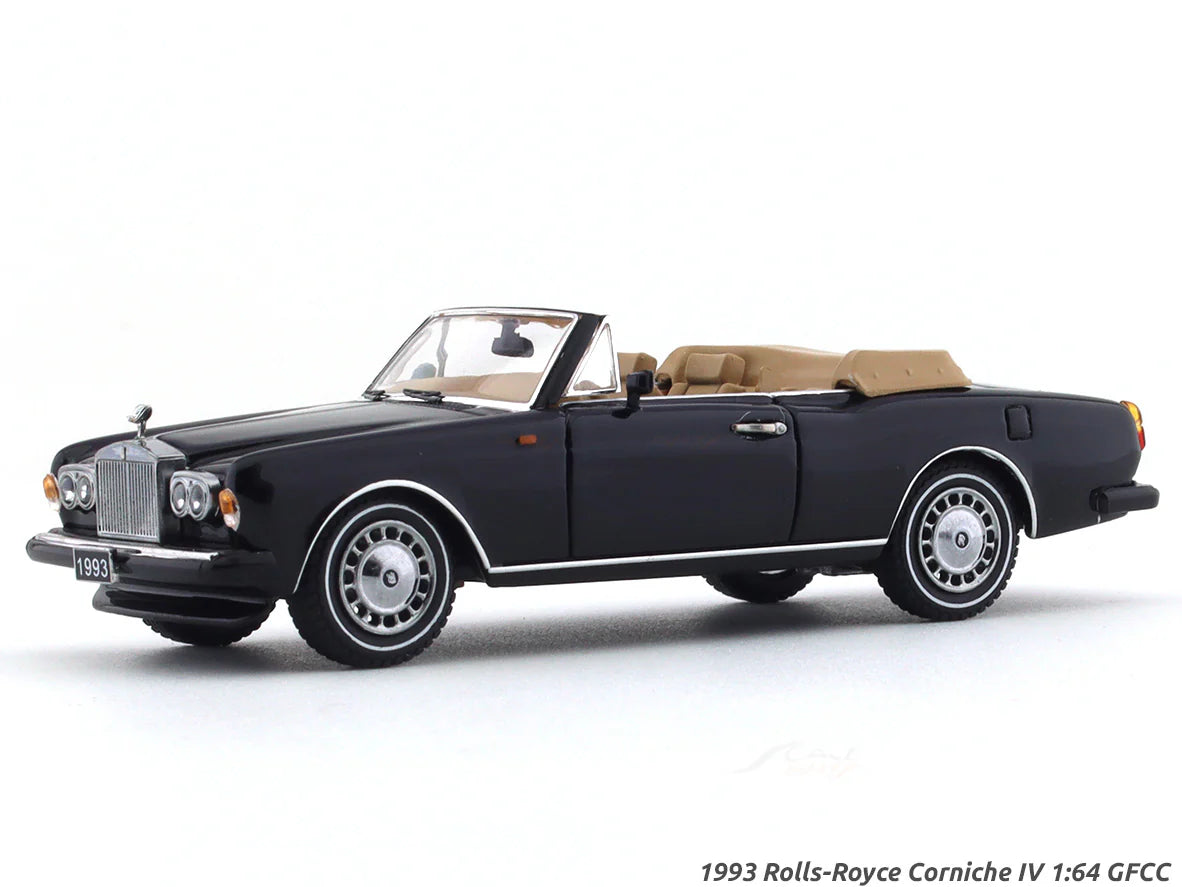 GFCC - 1993 Rolls-Royce Corniche IV black 1:64 diecast scale model car