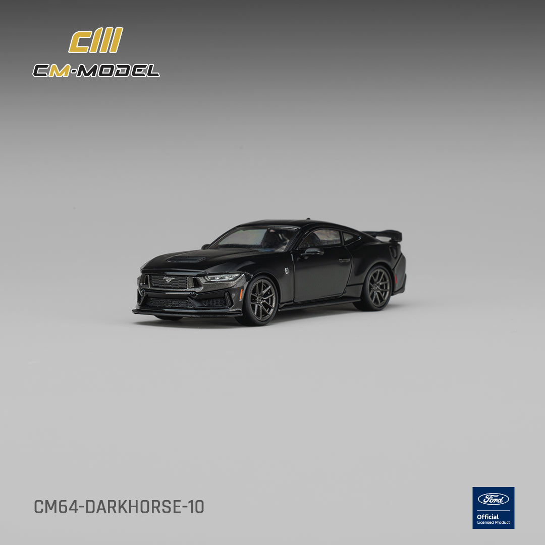 CM Model Ford Mustang Dark Horse Shadow Black 1:64 - view 6