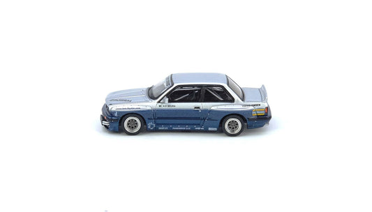 INNO64 Pandem E30 M3 1:64 Silver/Blue - view 2