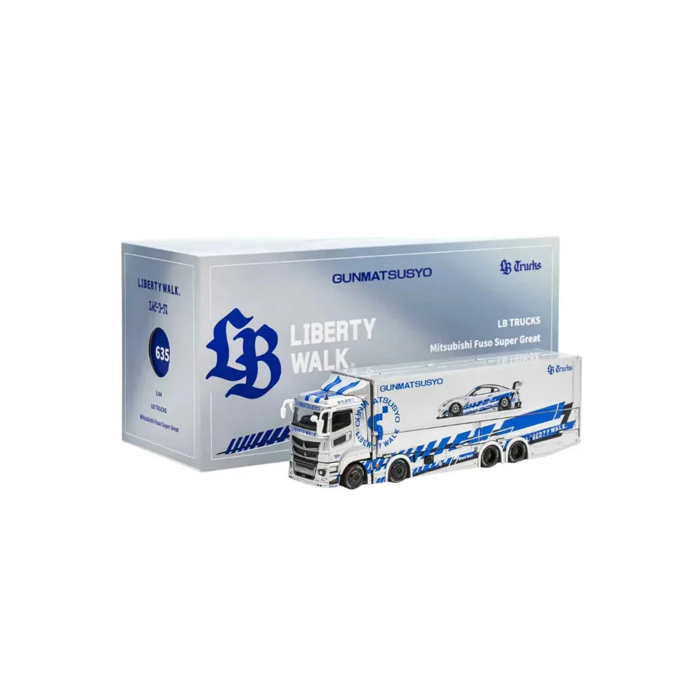 GCD - LBWK Mitsubishi Fuso Super Great Truck - Silver - 1:64 Scale Mod