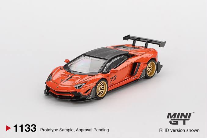 Mini GT - Lamborghini Aventador Limited Edition Orange MDX 2025 LB Works - Box - 1:64 Scale Model - PRE ORDER