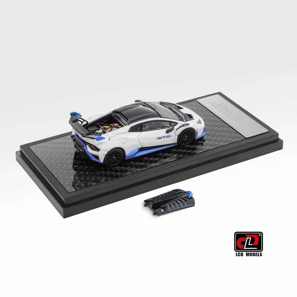 LCD Models - Lamborghini Huracan STO - White - 1:64 Scale - Torque Tribe