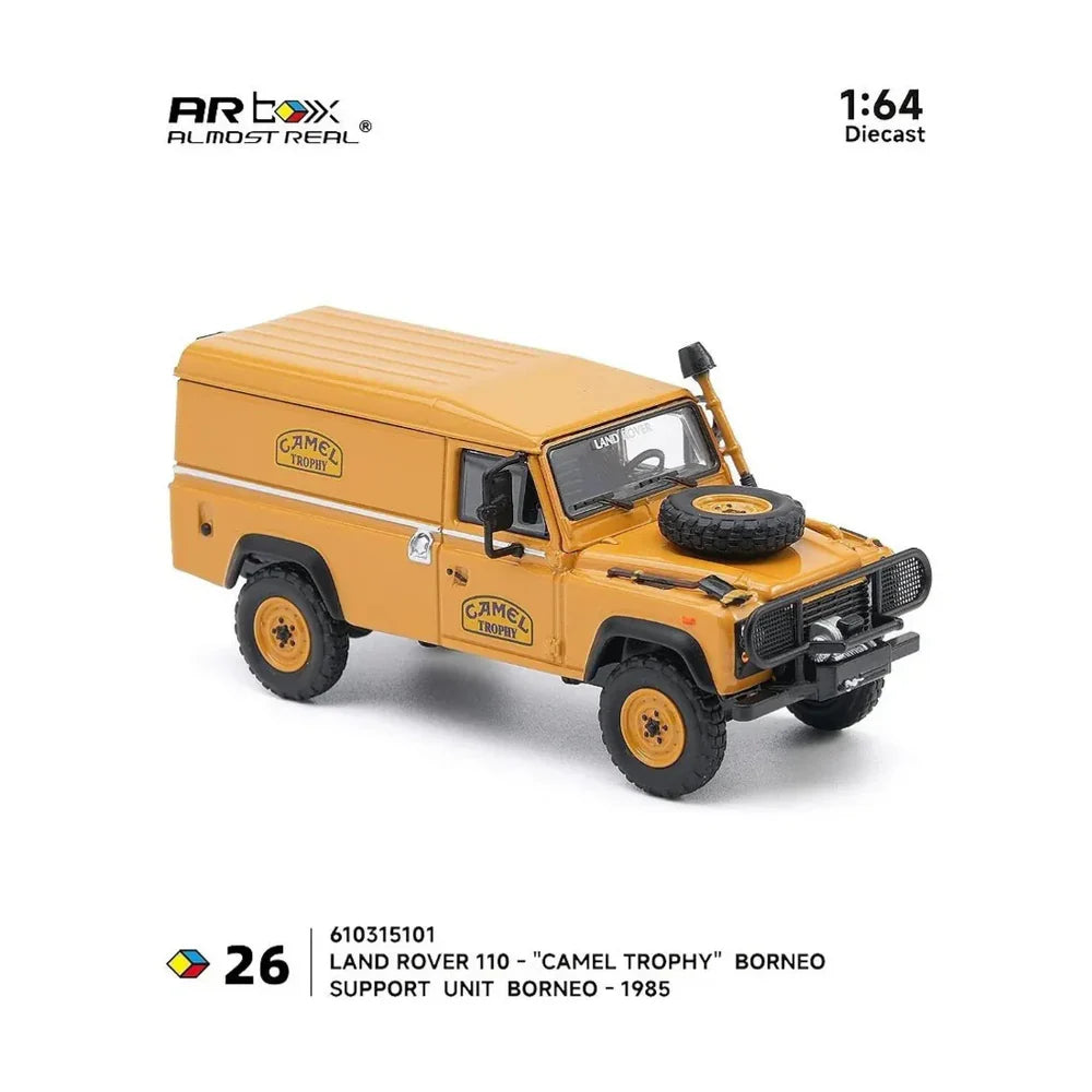 Almost Real - AR Box - Land Rover 110 "Camel Trophy" Support Unit Borneo-1985 - 1:64 Scale Diecast Model Car