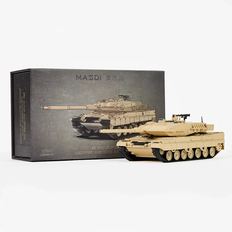 Massdi - Leopard 2 A6 Aging Version - Sand - 1:64 Scale - Torque Tribe