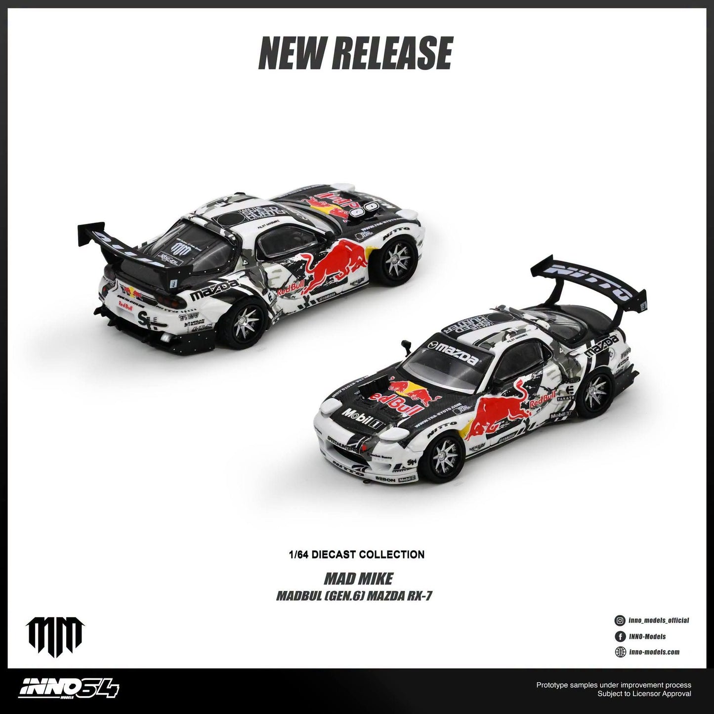 Inno64 - Mazda Rx-7 "Mad Mike" - 1:64 Scale Model - PRE ORDER