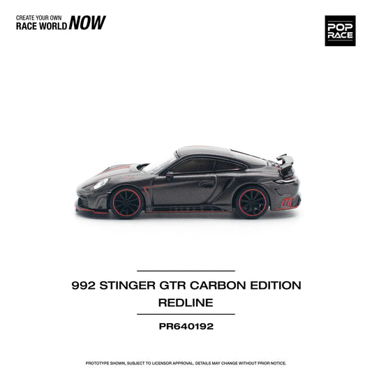 Pop Race - 992 Stinger GTR Carbon Edition Redline - 1:64 - Diecast Model - Torque Tribe