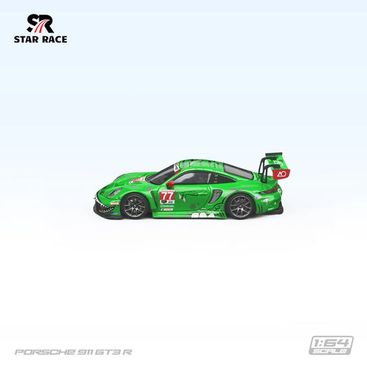 Star Race - Porsche 911 GT3 R #77 - Green - 1:64 Scale Model