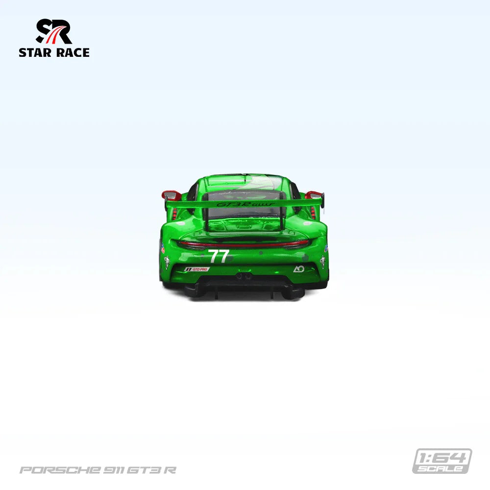 Star Race - Porsche 911 GT3 R #77 - Green - 1:64 Scale Model