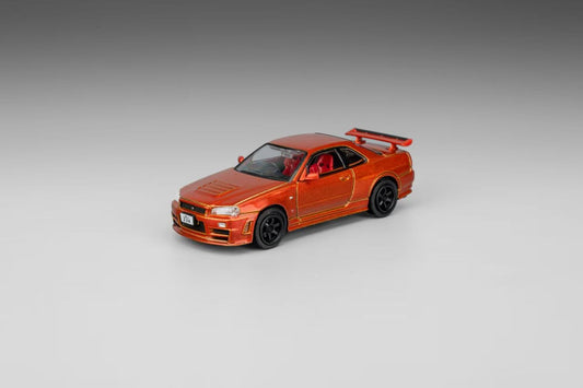 Nissan Skyline GT-R R34 Z-Tune – Orange | Shadow by GCD 1:64 Diecast Model - Torque Tribe