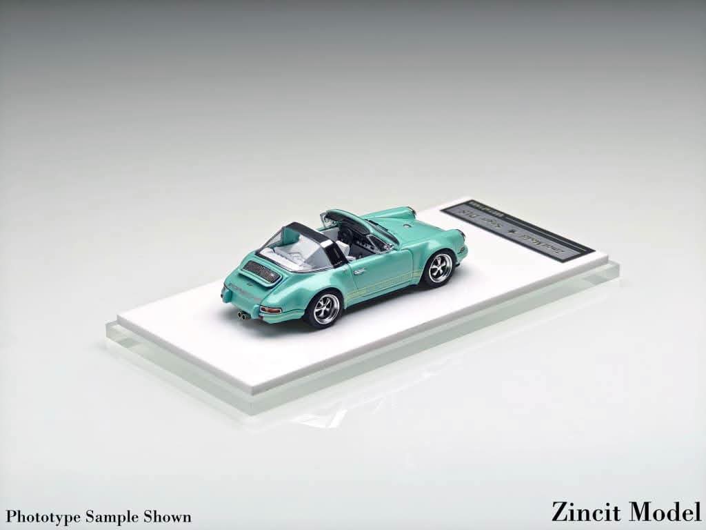 Zincit Model - Classic Singer Targa - Tiffany Blue - 1:64 Scale Model - PRE ORDER