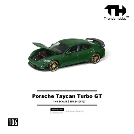 Trends Hobby Porsche Taycan Turbo GT Green 1:64 - view 2