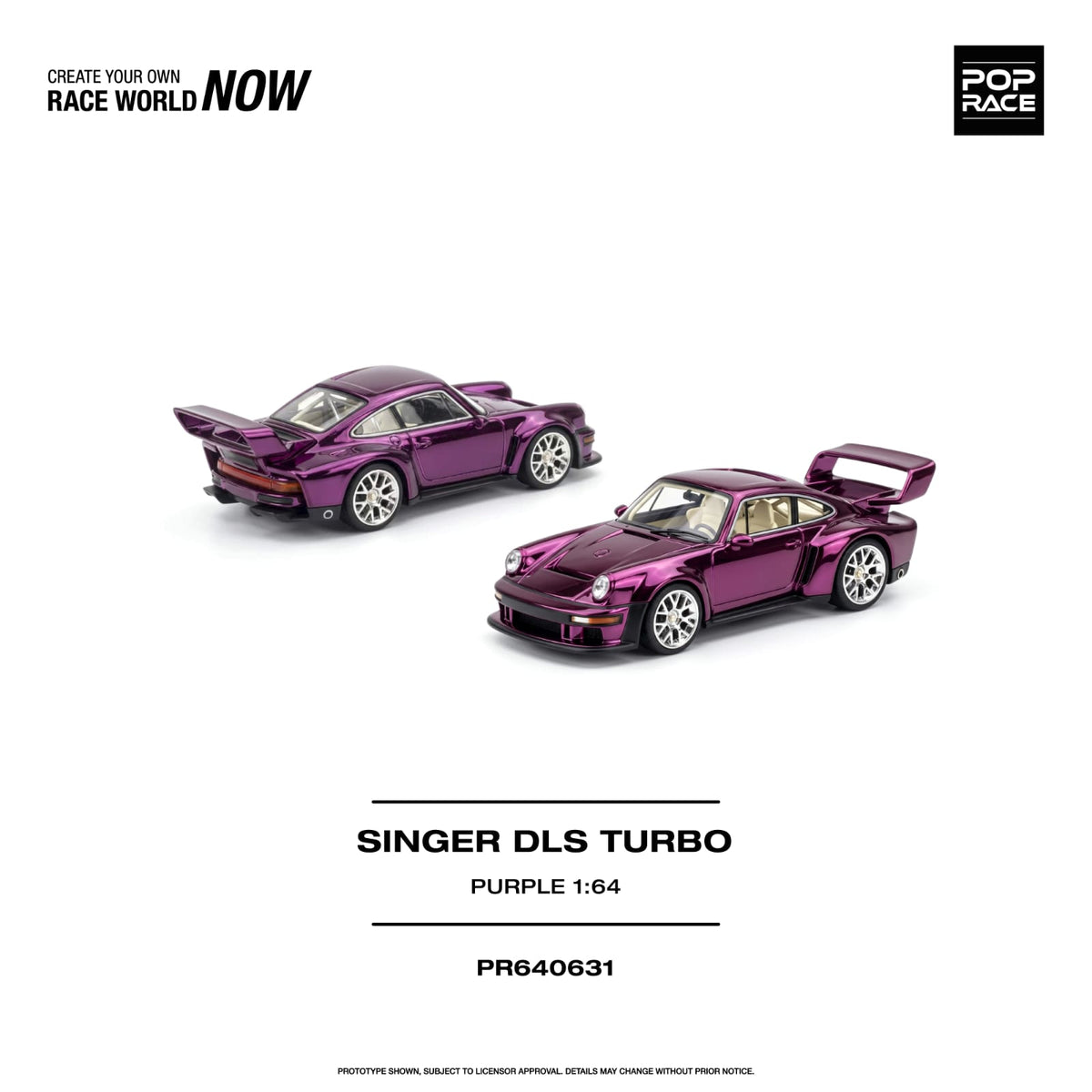 Pop Race - Singer DLS Turbo Purple - 1:64 Scale Model - Pre Order