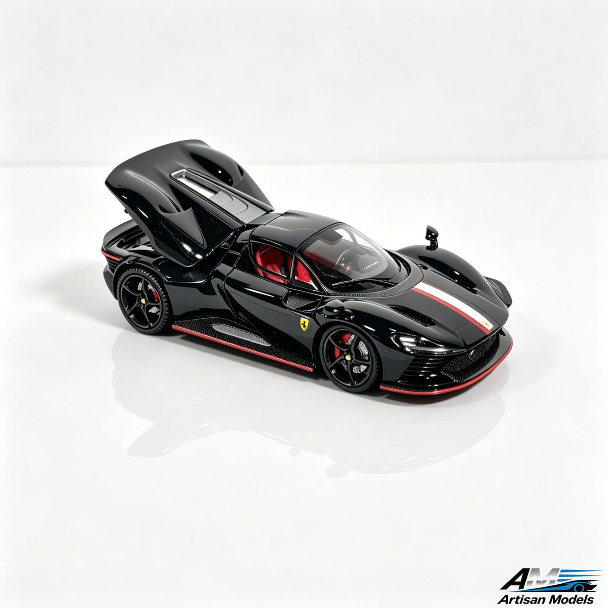 Artisan Models - Ferrari SP3 - Gloss Black - 1:64 Scale Model - Pre Order