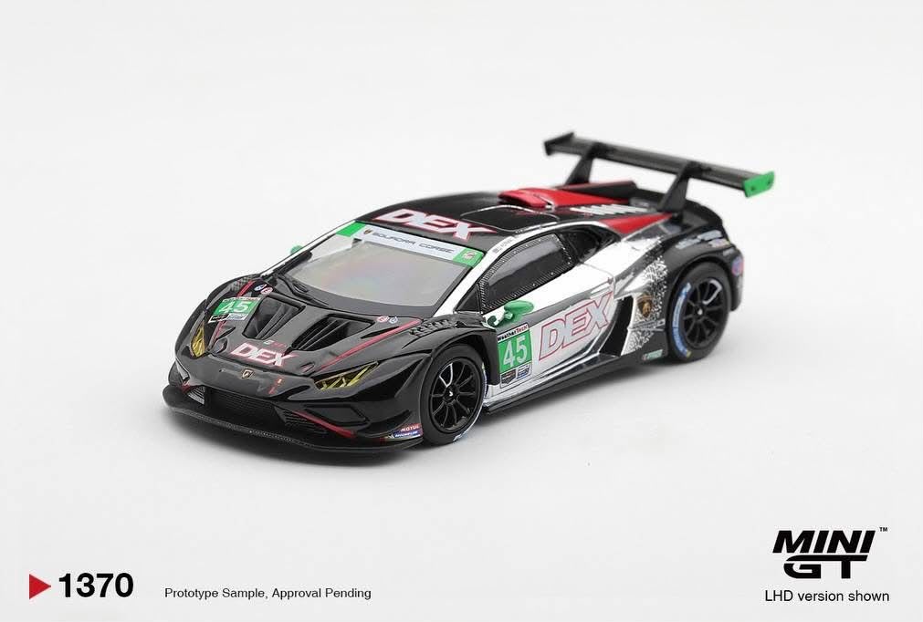 Mini GT - Lamborghini GT3 EVO 2 #45 Wayne Taylor Racing 2025 IMSA Chevrolet Grand Prix Class Winner - 1:64 Scale Model - PRE ORDER