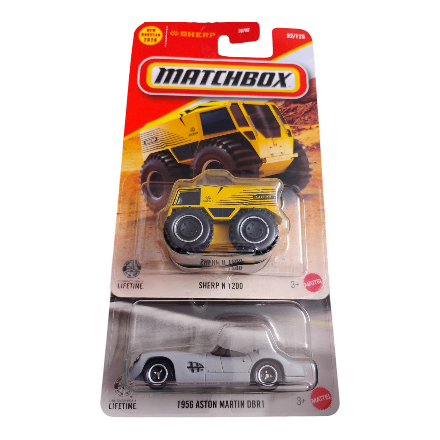 Matchbox - 1956 Aston Martin DBR1 & Sherp N 1200 - 1:64 Diecast Model - Torque Tribe