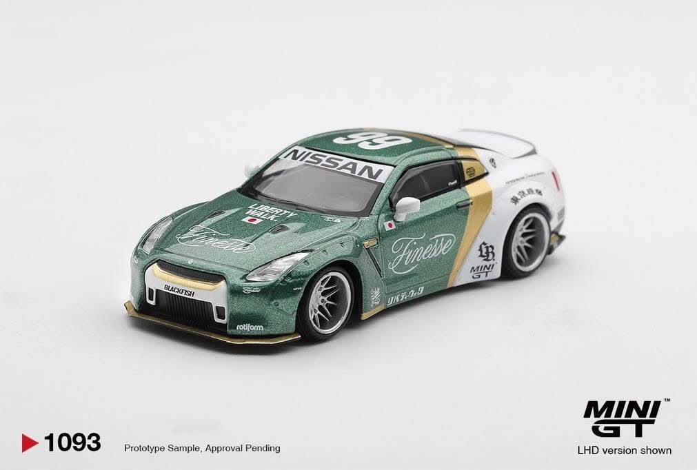 Mini GT - Nissan GT-R (R35) LB Works Type 1 Custom Ducktail Auto Finesse - Box - 1:64 Scale Model - PRE ORDER