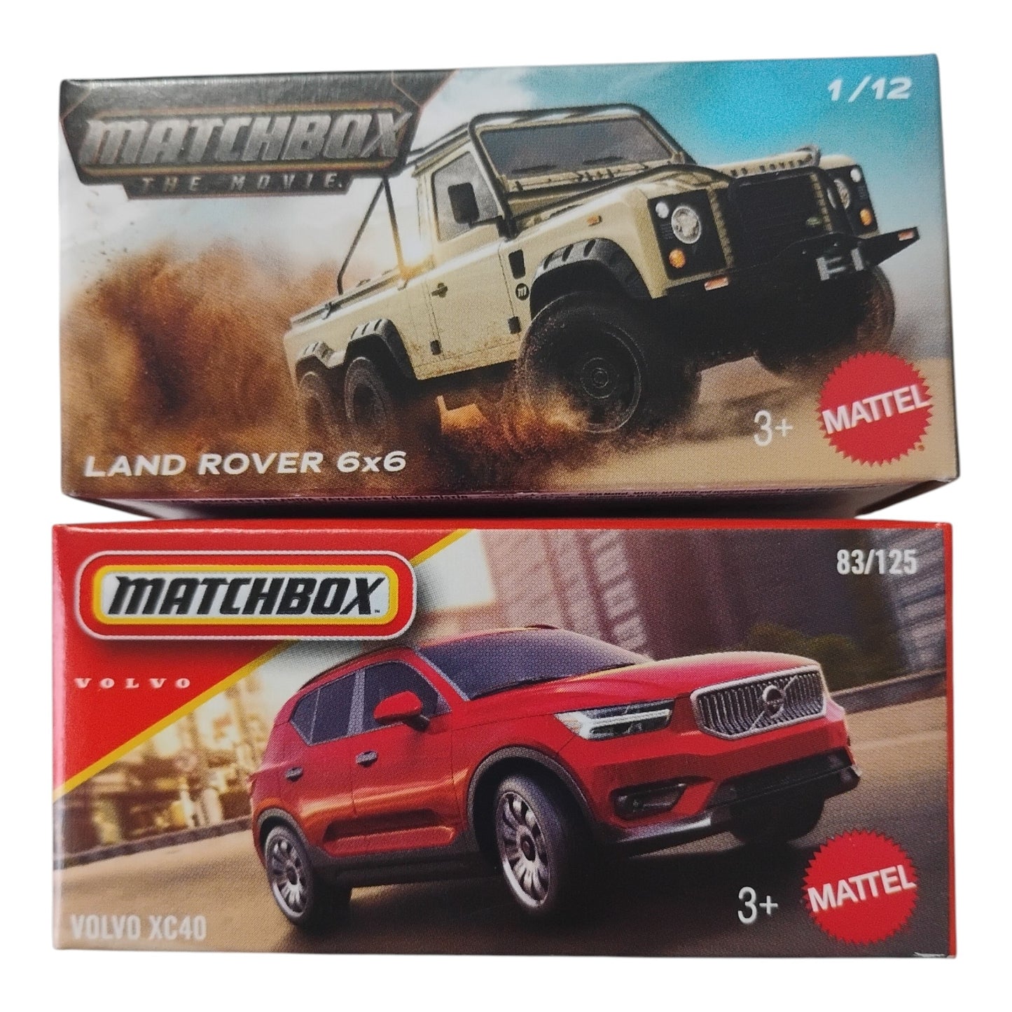 Matchbox - Land Rover 6*6 & Volvo XC40 - 1:64 Scale Model