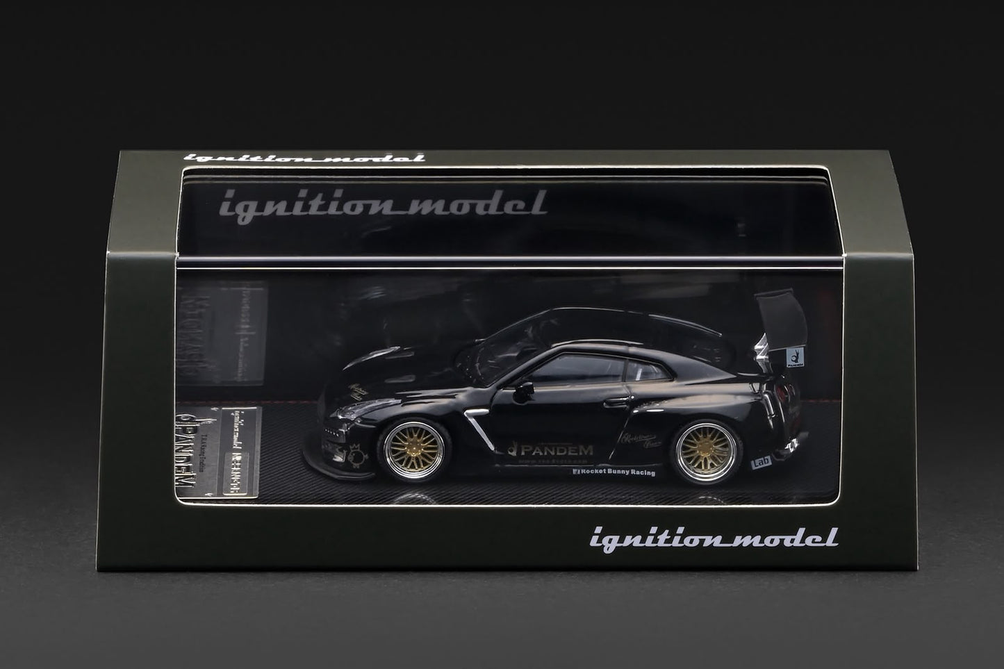 Ignition Model - Nissan GTR R35 LBWK Black Chrome (Chance of Chase) - 1:64 Scale Model - Pre Order