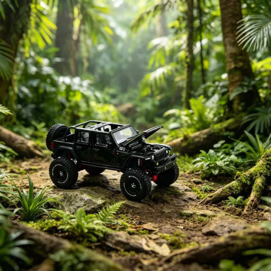 GCD - 2024 Jeep Wrangler - Black - 1:64 Scale Model