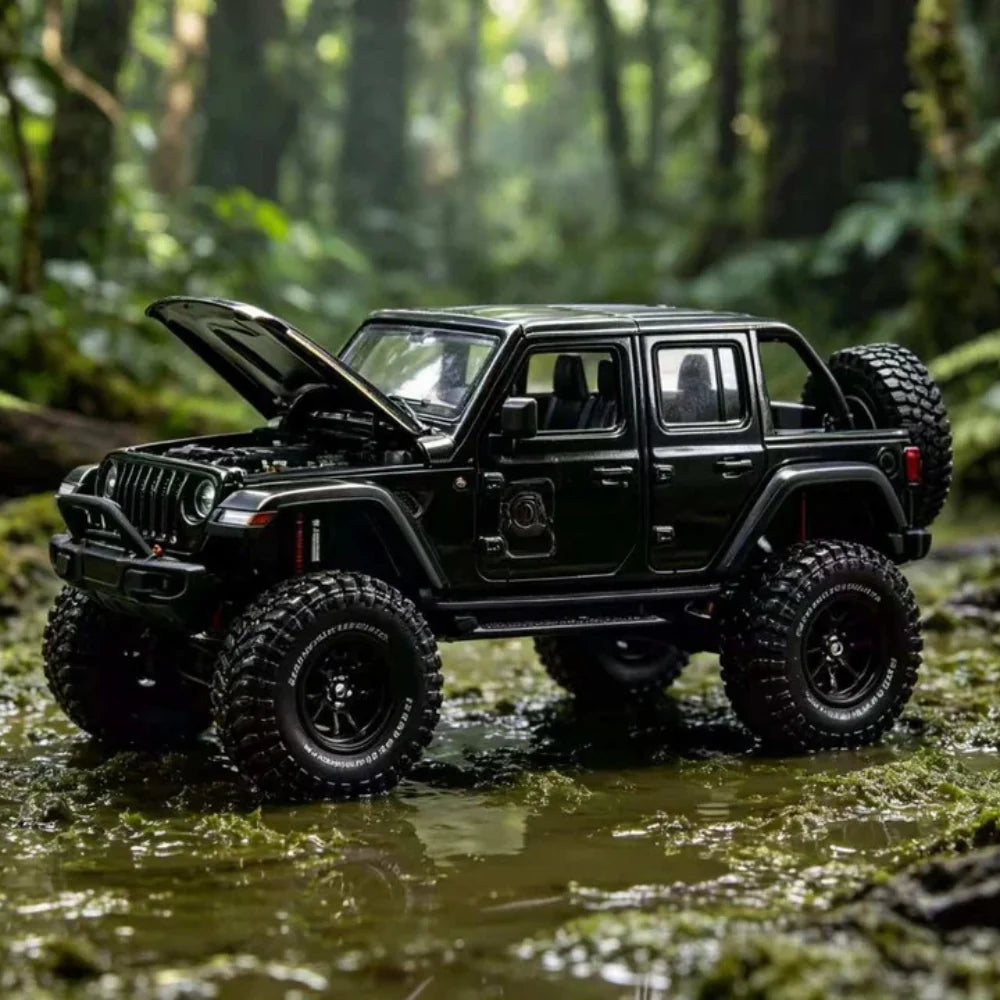 GCD - 2024 Jeep Wrangler - Black - 1:64 Scale Model