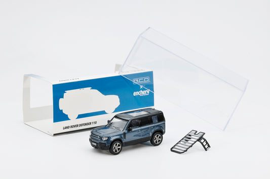 GCD x Enchery - Land Rover Defender 110 - Blue - 1:64 Scale Model - Torque Tribe