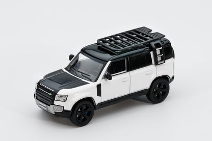 GCD x Enchery - Land Rover Defender 110 - White & Black - 1:64 Scale Model