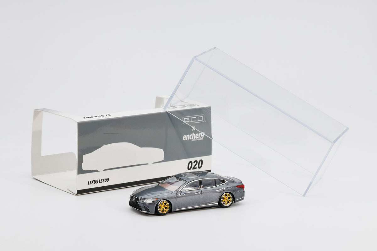 GCD x Enchery - Lexus LS500 - Grey - 1:64 Scale Model