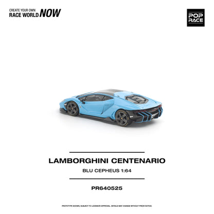 Pop Race Lamborghini Centenario Blu Cepheus 1:64 - view 4