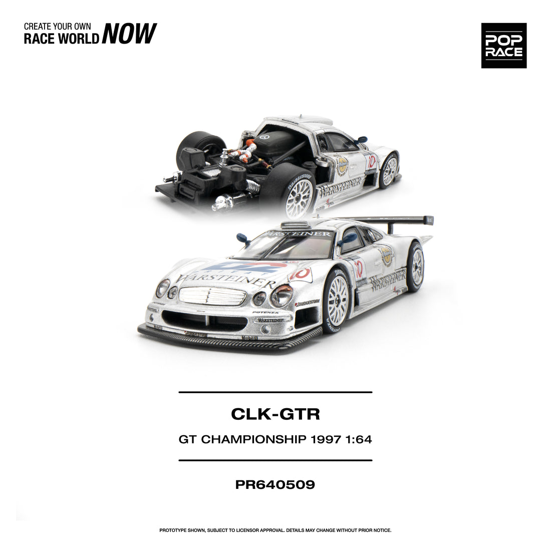 Pop Race Mercedes-Benz AMG CLK GTR FIA GT 1997 1:64 - view 1