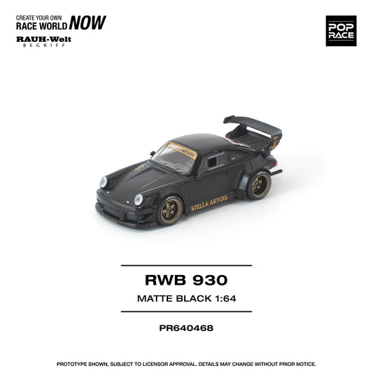RWB 930 Stella Artois Matte Black - Pop Race - PO - Imported - Torque Tribe