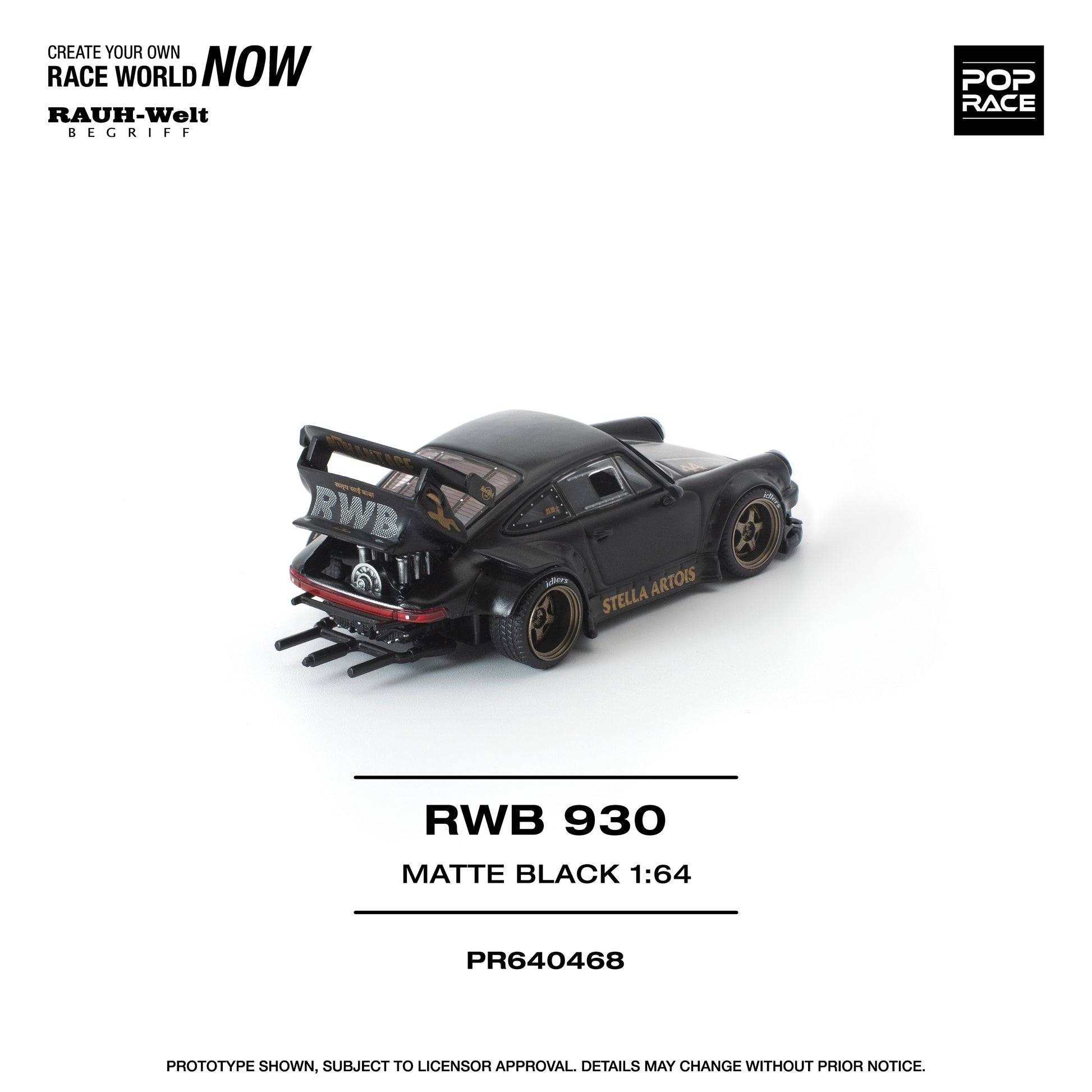 RWB 930 Stella Artois Matte Black - Pop Race - PO - Imported - Torque Tribe