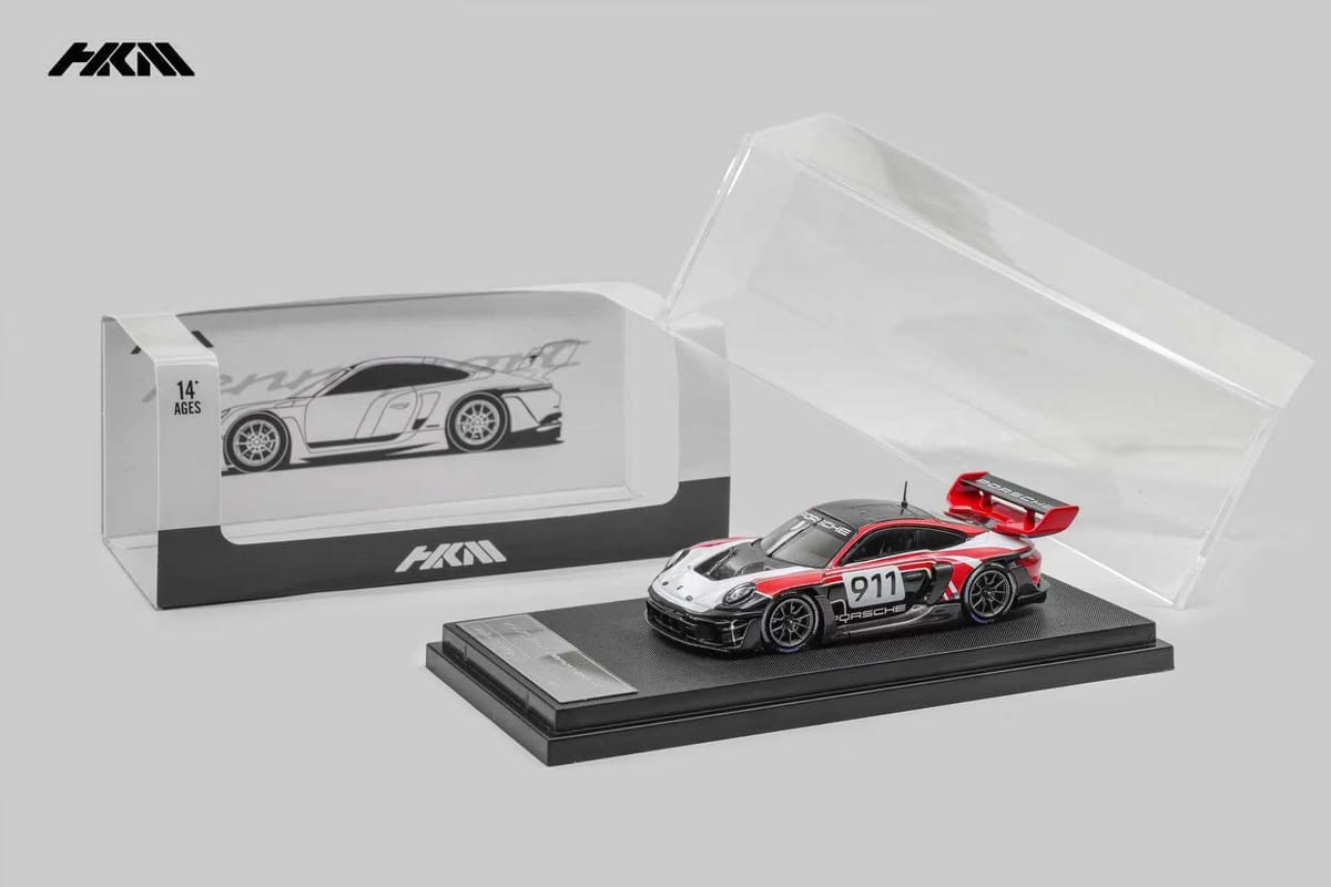 HKM Porsche 911 992 GT3 Rennsport Red 1:64 - view 1