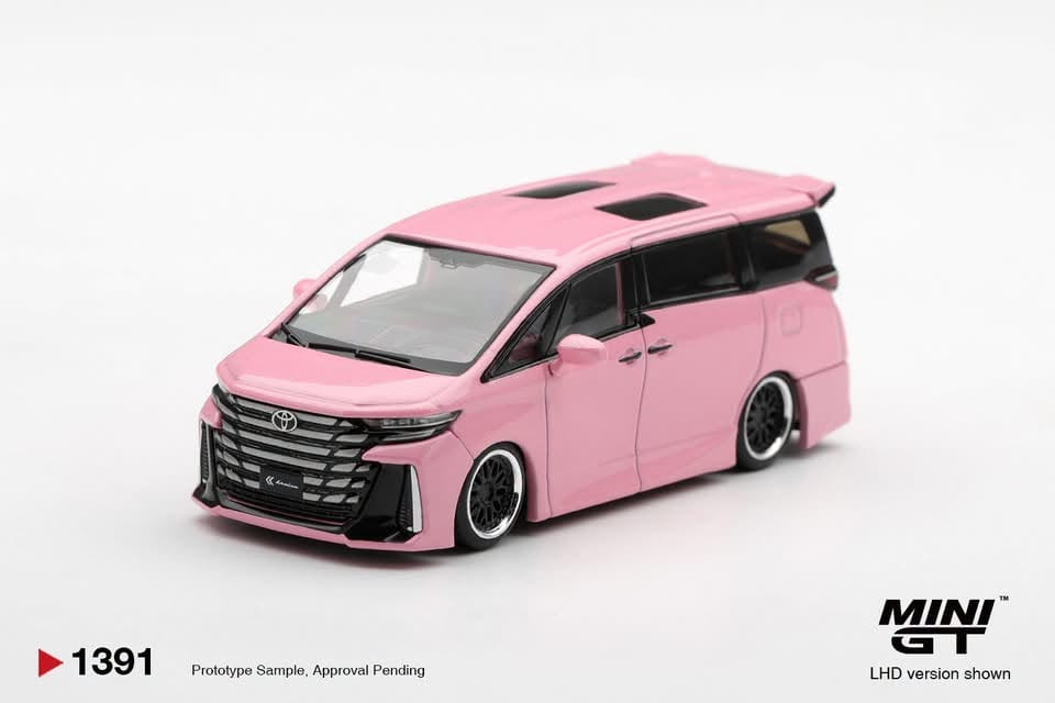 Mini GT Toyota Vellfire 40 Kuhl Metallic Pink 1:64 diecast model