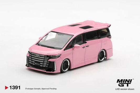 Mini GT Toyota Vellfire 40 Kuhl Metallic Pink 1:64 diecast model