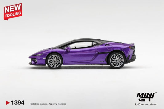 Mini GT Lamborghini Temerario Viola Pasifae 1:64 diecast model