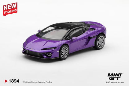 Mini GT Lamborghini Temerario Viola Pasifae 1:64 diecast model