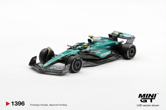 Mini GT Aston Martin AMR24 #14 Fernando Alonso 2024 Las Vegas GP 1:64 diecast model