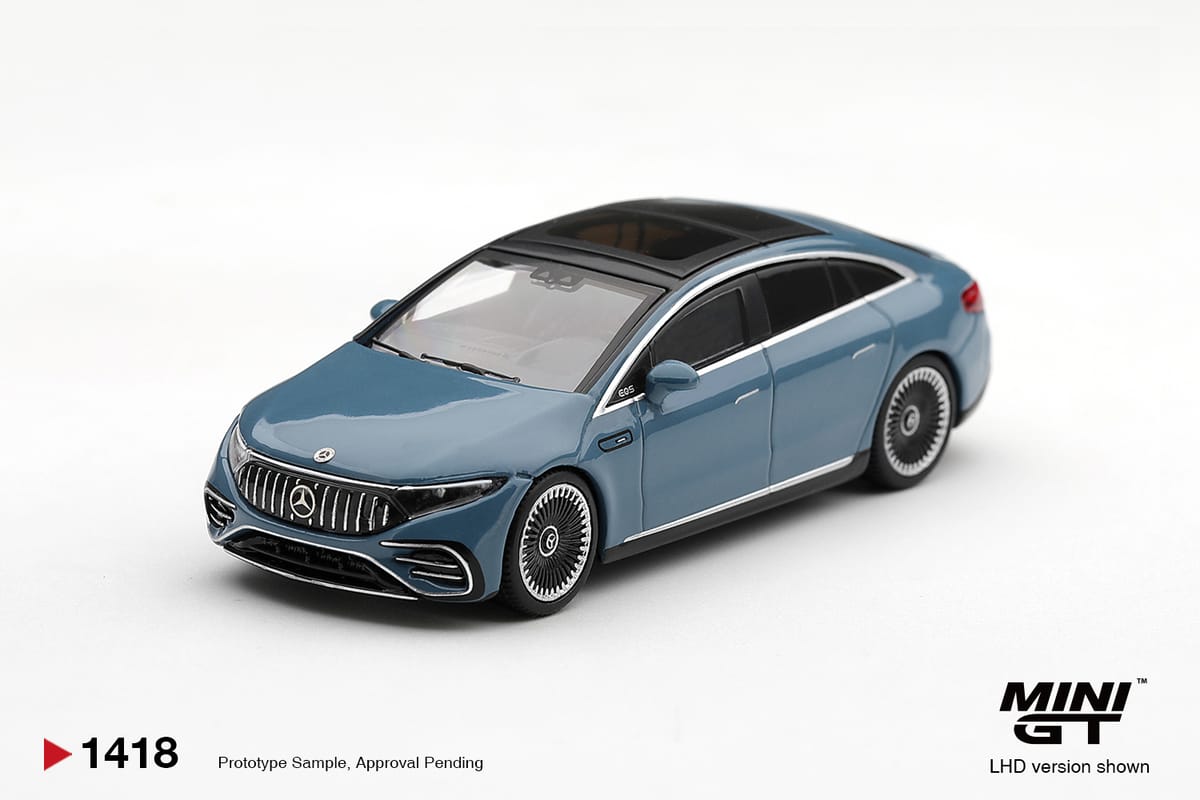 Mini GT Mercedes-AMG EQS 53 Blue Box 1:64 - view 1