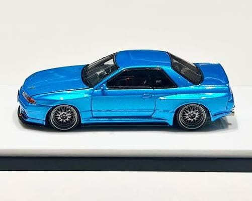 Focal Horizon Nissan Skyline GT-R R32 Garage Active Metal Blue Acrylic 1:64 - view 2
