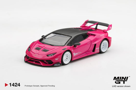 Mini GT LB*Works Lamborghini Huracan GT Ruby Purple 1:64 - view 1