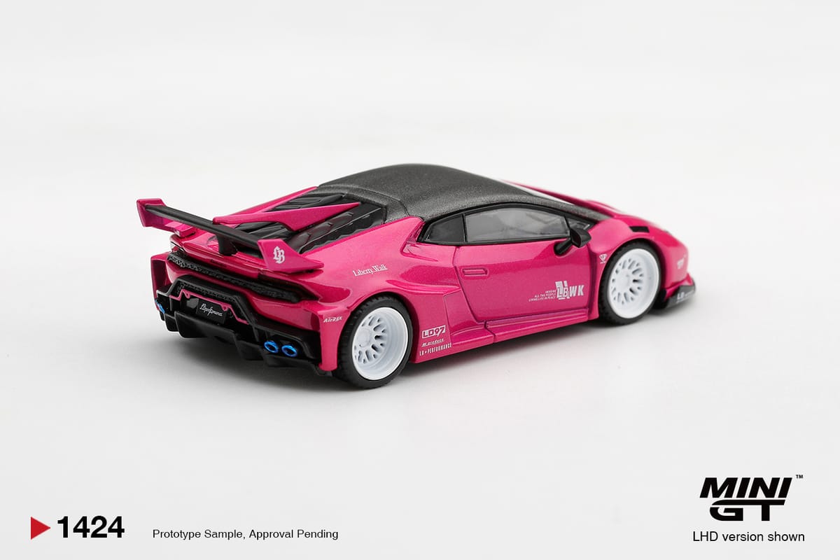 Mini GT LB*Works Lamborghini Huracan GT Ruby Purple 1:64 - view 3