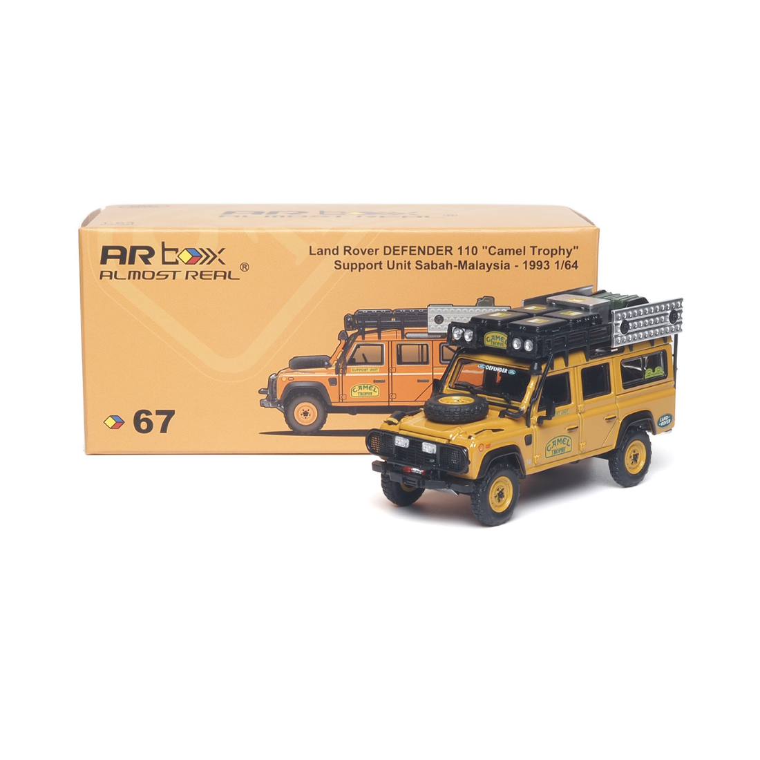Almost Real Land Rover Defender 110 Camel Trophy Sabah Malaysia 1993 1:64 - view 1
