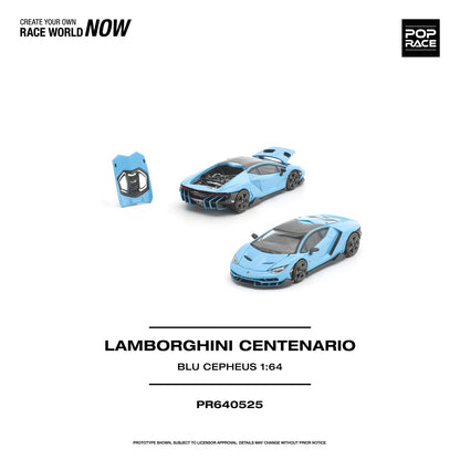 Pop Race Lamborghini Centenario Blu Cepheus 1:64 - view 1