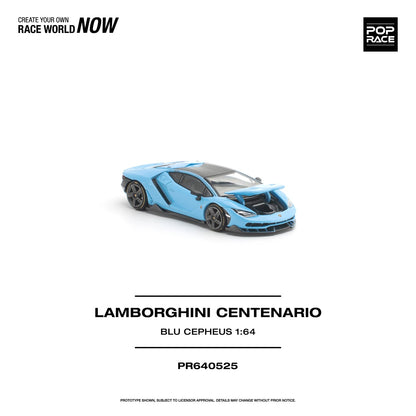 Pop Race Lamborghini Centenario Blu Cepheus 1:64 - view 6