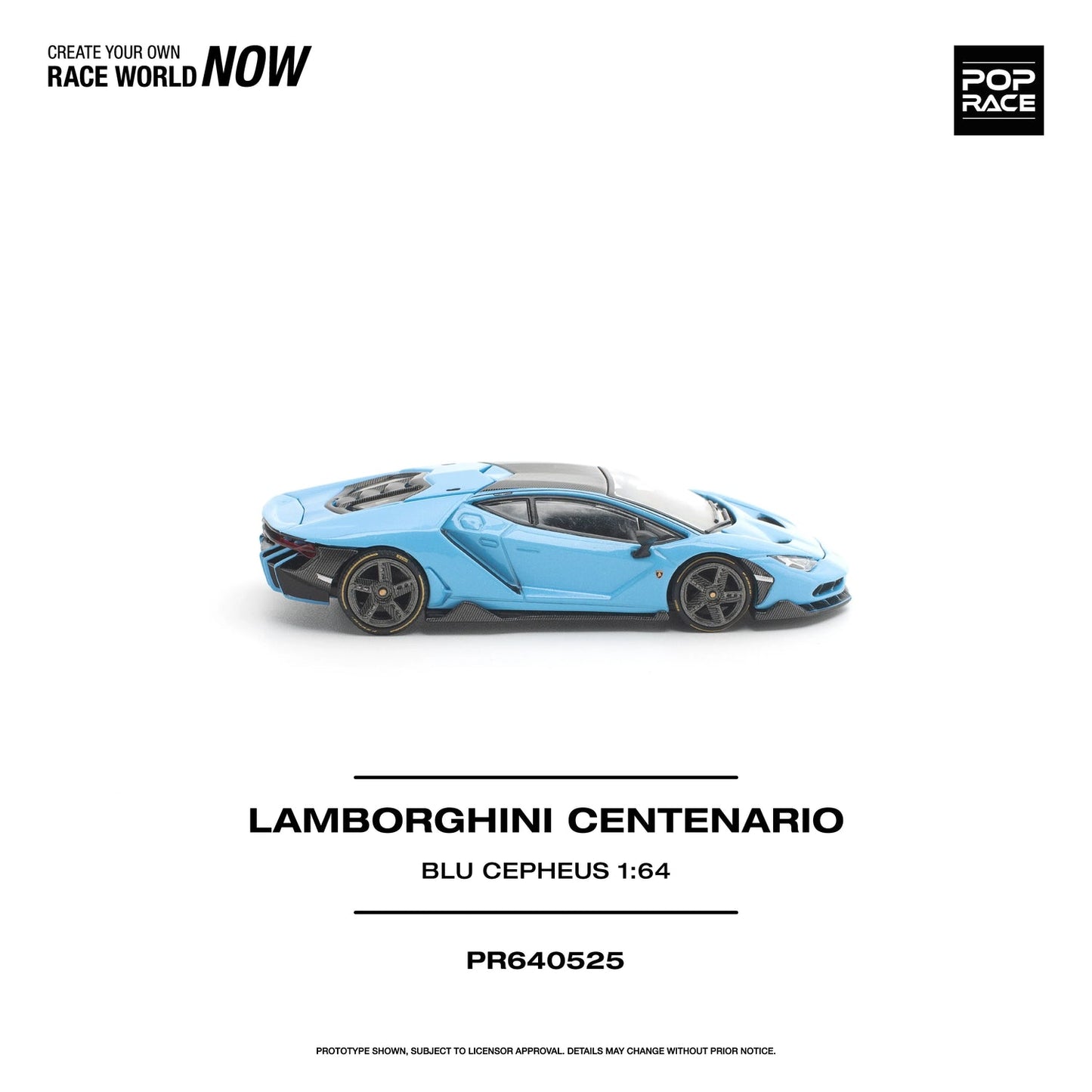 Pop Race Lamborghini Centenario Blu Cepheus 1:64 - view 5