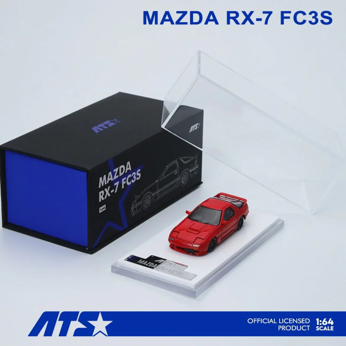Time Micro Mazda RX-7 FC3S 1:64 Red - view 8