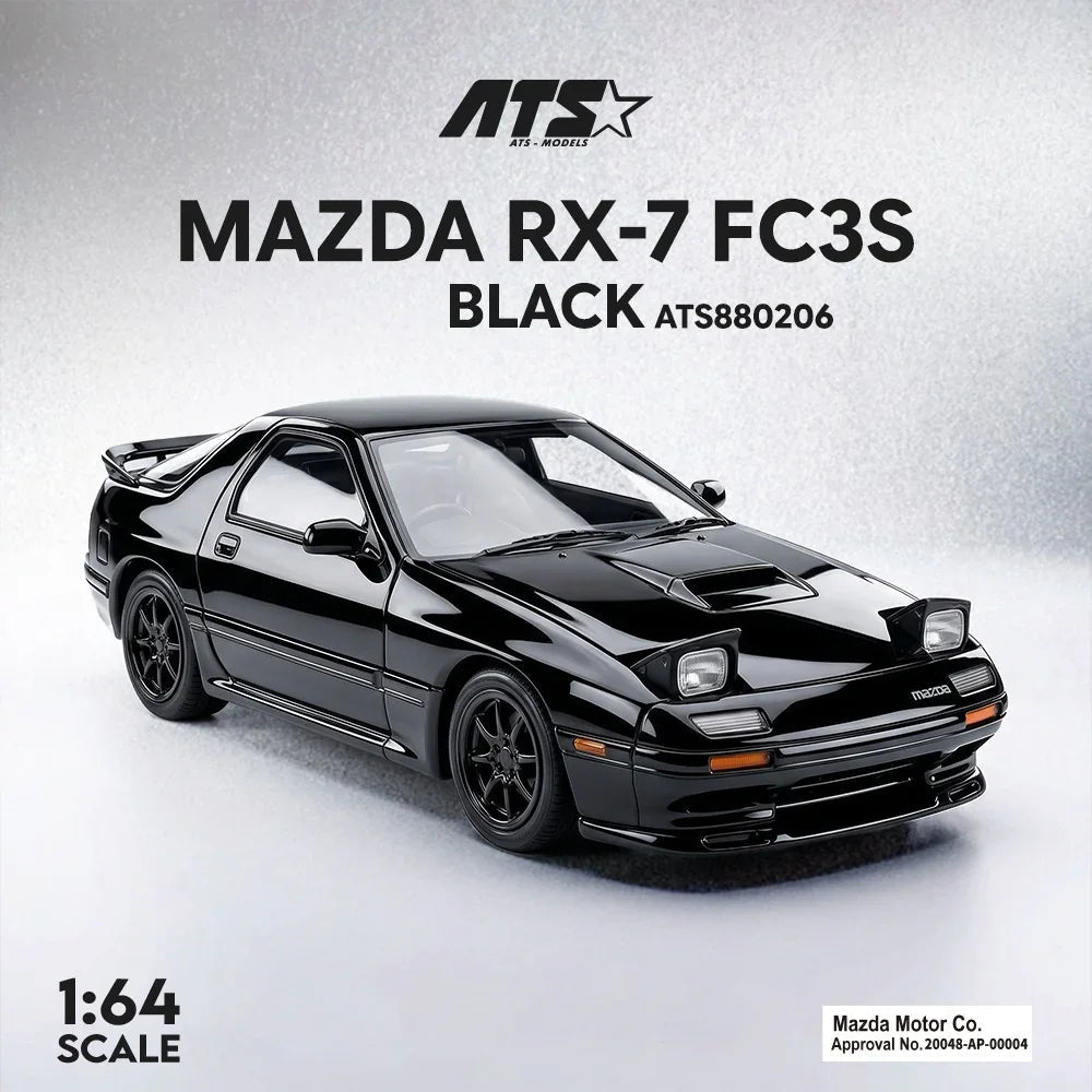 Time Micro Mazda RX-7 FC3S 1:64 Black - view 1