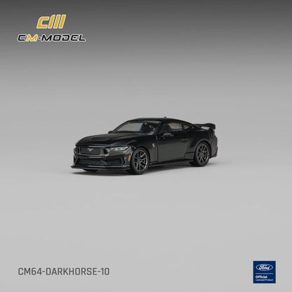 CM Model Ford Mustang Dark Horse Shadow Black 1:64 - view 6