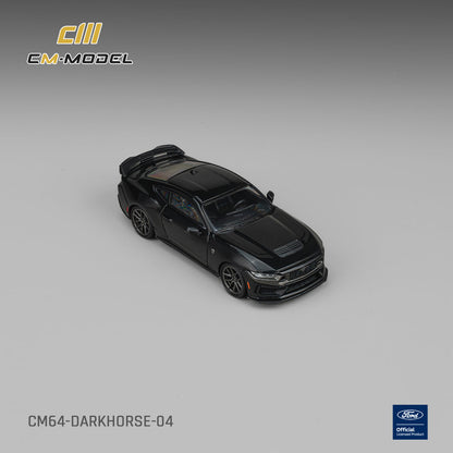 CM Model Ford Mustang Dark Horse Shadow Black 1:64 - view 3