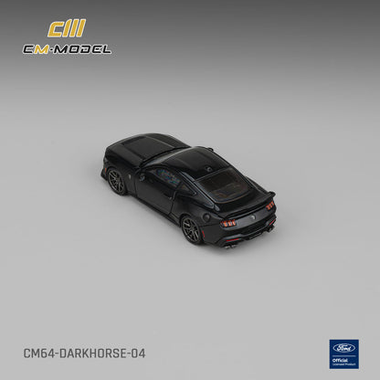 CM Model Ford Mustang Dark Horse Shadow Black 1:64 - view 2
